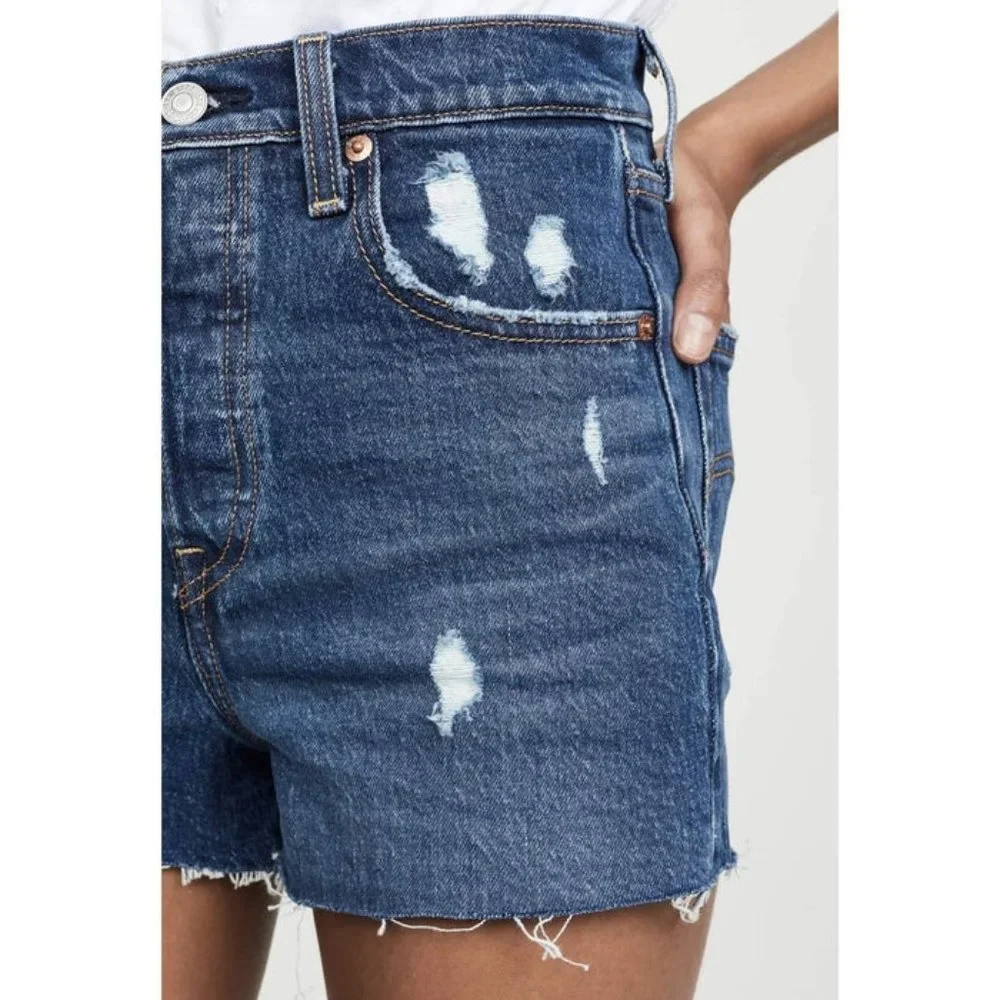 Levi's Ribcage Denim Shorts